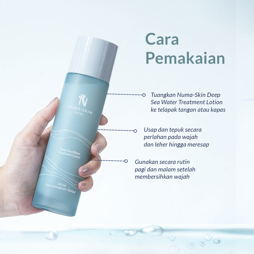 Bundling Numa Skin Deep Sea Water Treatment Lotion 150ml + Gloss Gel Moisturizer 30ml